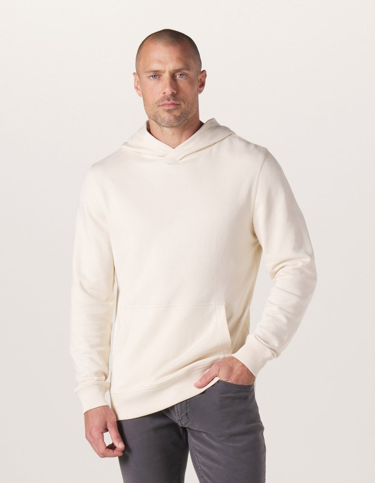 Cole Terry Popover Hoodie - Cream