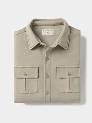 Comfort Terry Shirt Jacket - Sand Dune