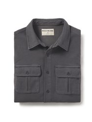 Comfort Terry Shirt Jacket - Steel