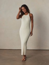 Eliza Hi-Neck Dress - Ivory