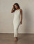 Eliza Hi-Neck Dress - Ivory