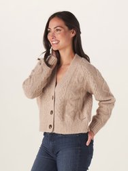 Elsie Fisherman Cardigan - Latte