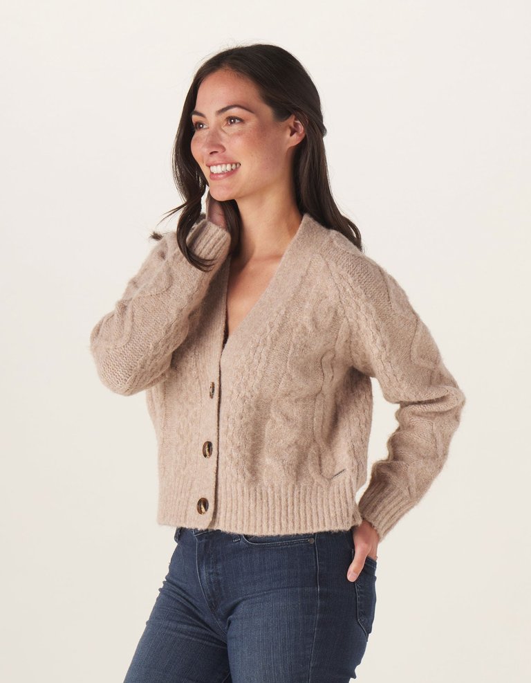 Elsie Fisherman Cardigan - Latte