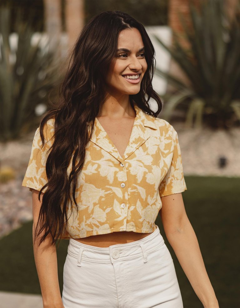 Ezra Crepe Cropped Shirt