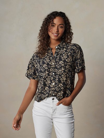The Normal Brand Ezra Crepe Rosie Button Up Shirt product