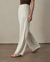 Ezra Crepe Wide Leg Pant - Ivory