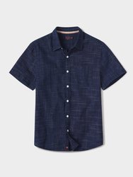 Freshwater Short Sleeve Button Up Shirt - Ocean