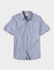 Freshwater Short Sleeve Button Up Shirt - Blue Dobby