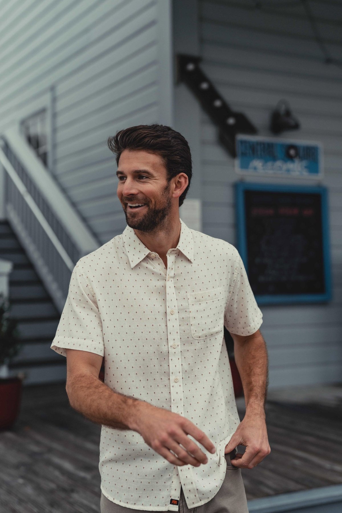 Freshwater Short Sleeve Button Up Shirt