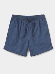 Heathered Hybrid Shorts - Mineral Blue