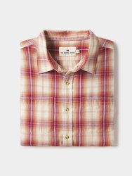 Jackson Button Up Shirt - Wine Plaid