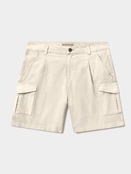 James Canvas Cargo Short - Chalk