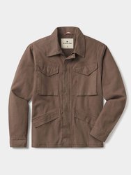 James Canvas Military Jacket - Taupe