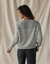 Josefine Henley Sweater In Grey Stripe