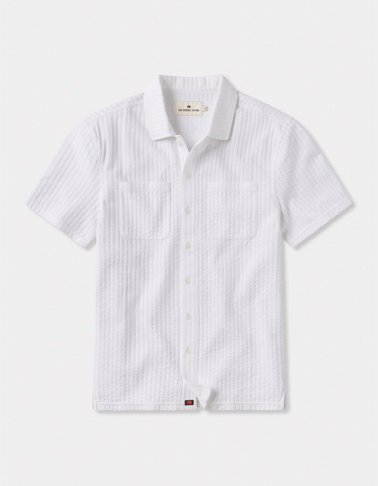 Knit Getaway Button Up - White