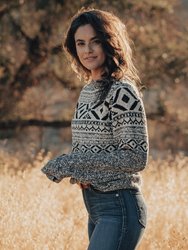 Koda Jacquard Sweater - Black-White