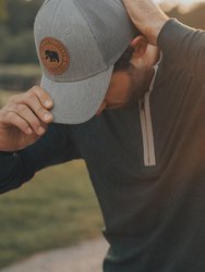 Leather Patch Trucker Cap