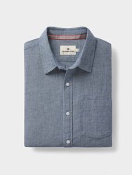 Lived-In Cotton Long Sleeve Button Up - Summer Navy