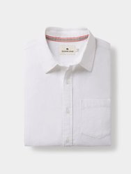 Lived-In Cotton Long Sleeve Button Up - White