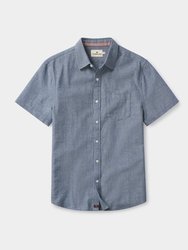 Lived-In Cotton Short Sleeve Button Up - Summer Navy