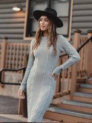 Maria Sweater Dress - Heathered Grey