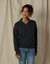 Marianna Popover Sweater In Charcoal - Charcoal