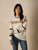 Marianna Raglan Sweater In Cream Multi - Cream Multi