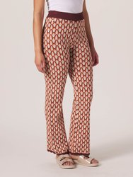 Marilyn Knit Pant - Almond Multi