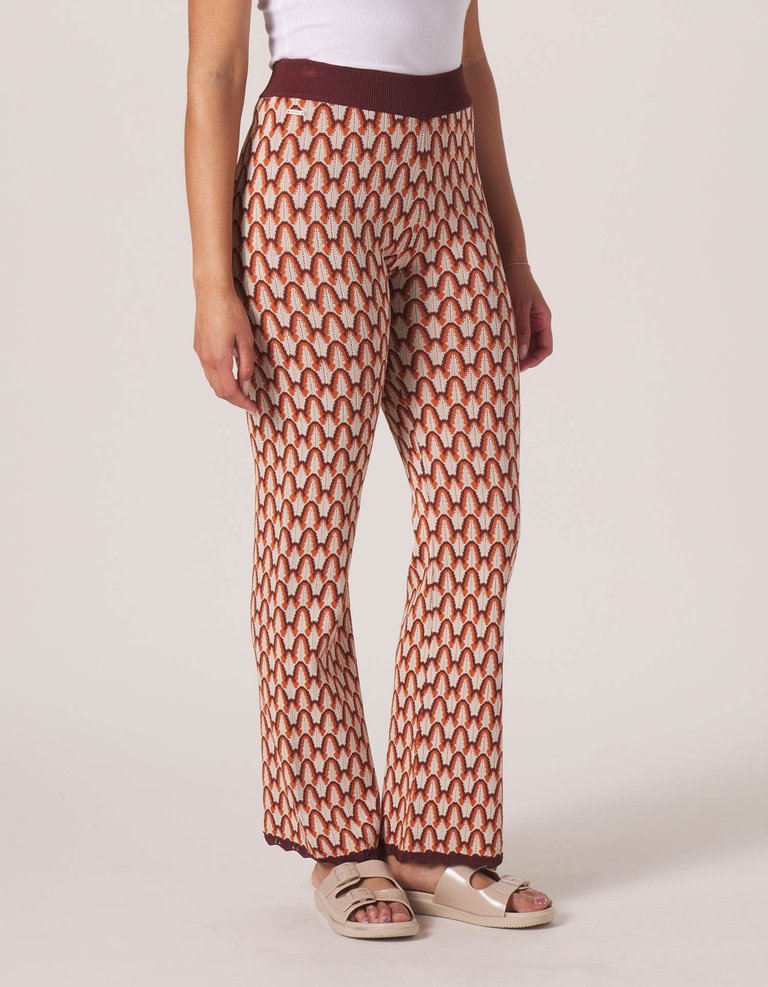 Marilyn Knit Pant - Almond Multi