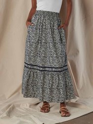 Marlo Tiered Skirt - Bluebell