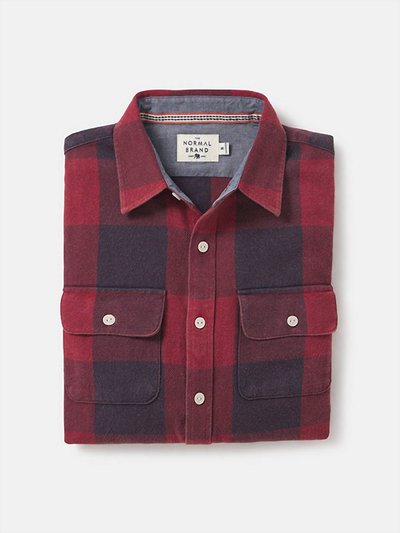 The Normal Brand Men's Mountain Overshirt In Red Buffalo Check product