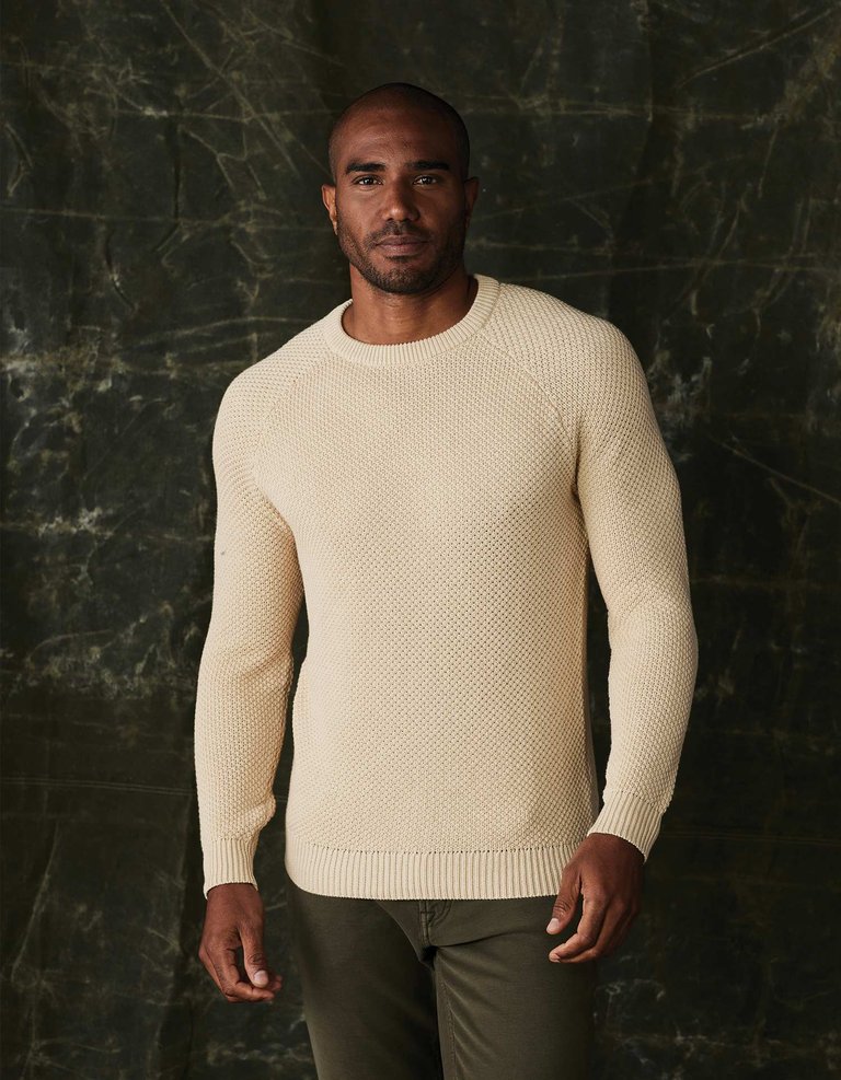 Moss Stitch Crew sweater