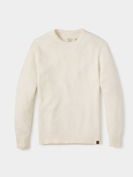Pique Stitch Crew Sweater - Ivory - Ivory