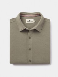 Puremeso Acid Wash Button Up Shirt - Moss