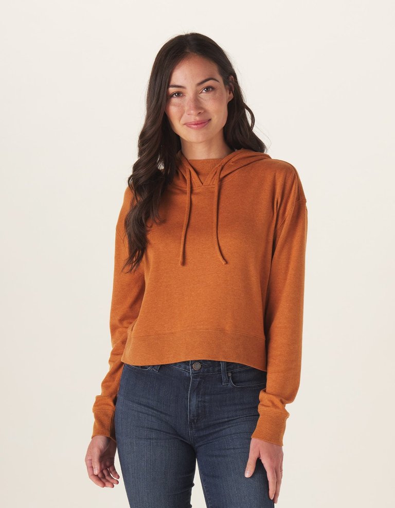 Puremeso Cropped Hoodie - Almond