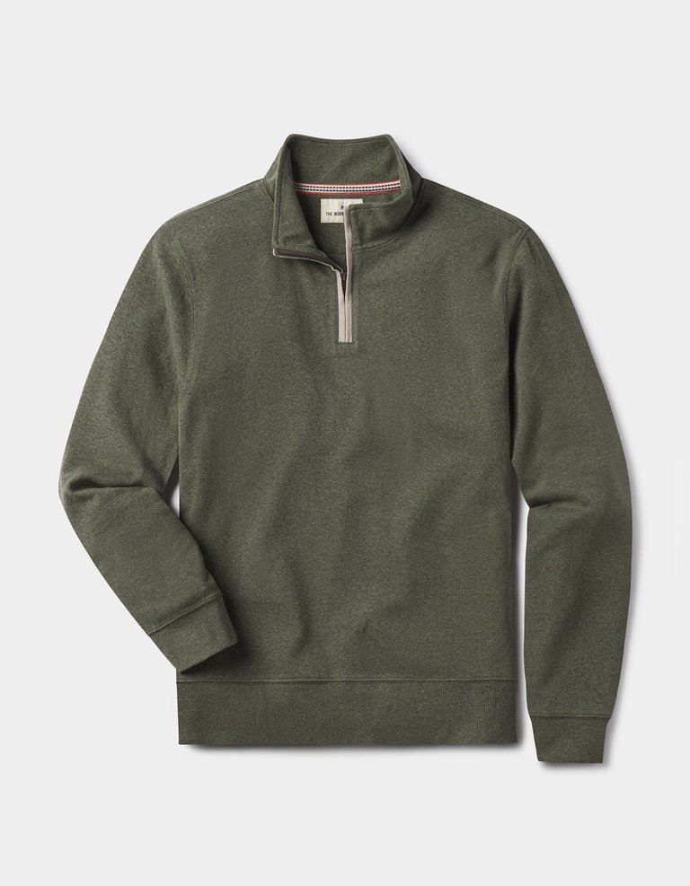 Puremeso Weekend Quarter Zip Pullover - Oakmoss