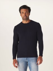 Rib Shaker Sweater - Navy