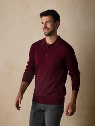 Robles Knit Long Sleeve Polo T Shirt