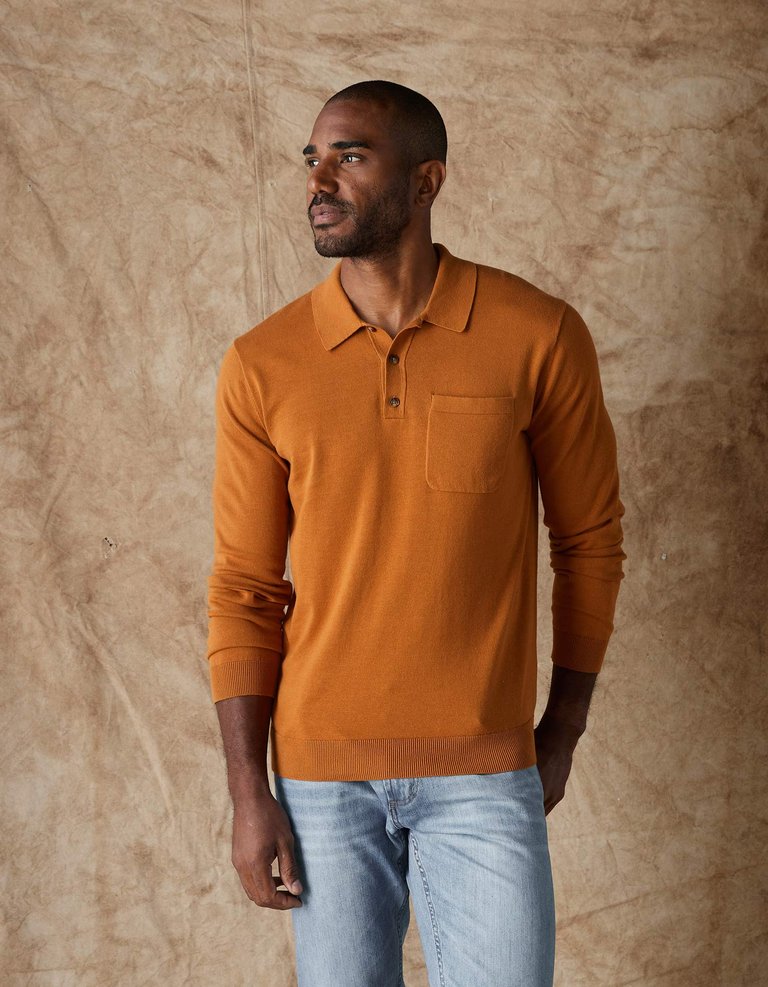 Robles Knit Long Sleeve Polo