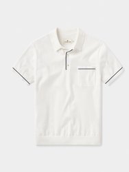 Robles Knit Polo - White-Normal Navy
