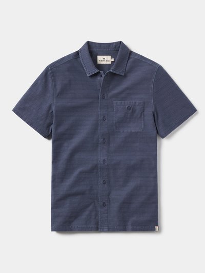 The Normal Brand Sequoia Jacquard Button Down - Harbor Blue product