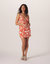 Sonoran Slub Surplice Tank Dress - Cayenne Floral Print
