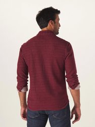 Textured Knit Shirt - Wine
