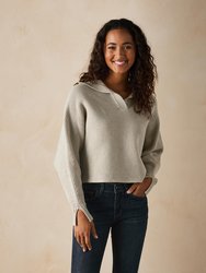 Wendy Polo Sweater - Oatmeal