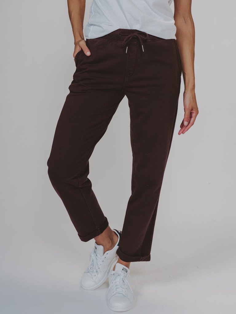 Women's Classic Terry Looped Sweatpant - Brown