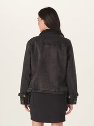 Women's Denim Moto Jacket