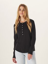 Women's Puremeso Henley - Black - Black