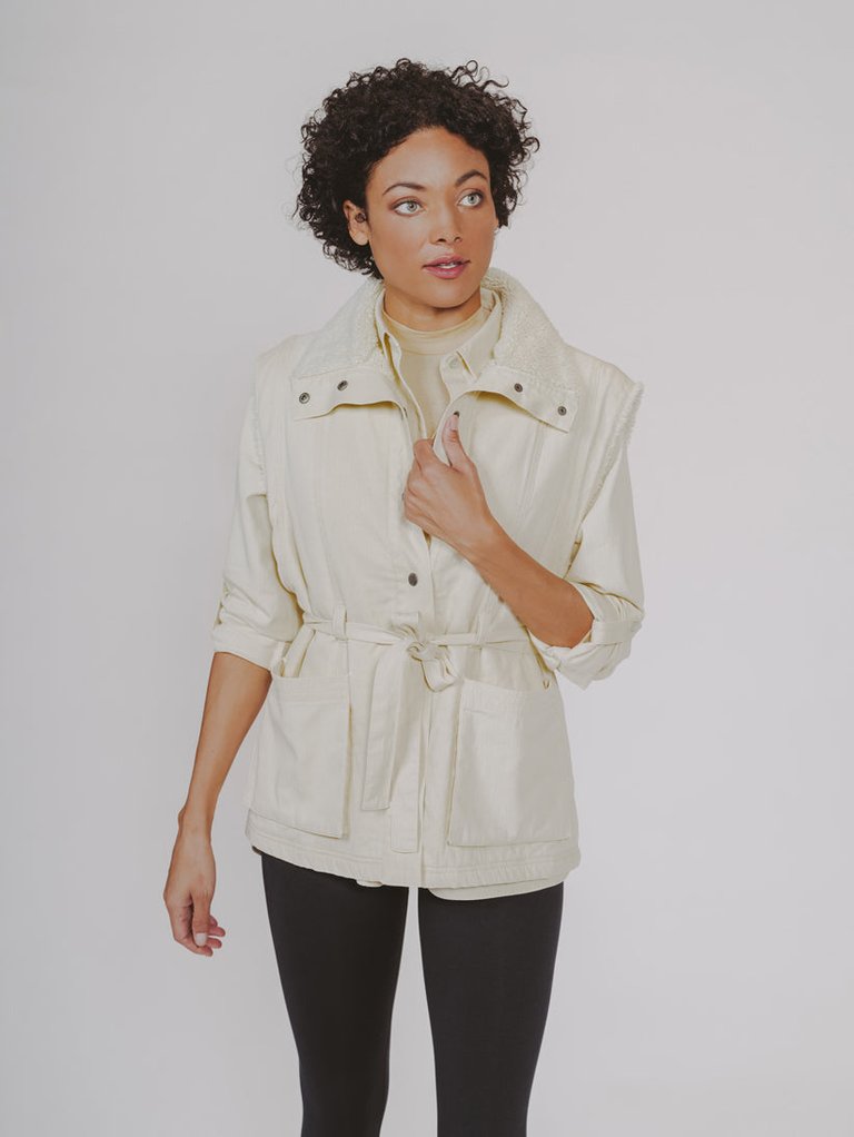 Women's Utility Vest - Ivory