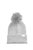 Airspun Pom Beanie In Light Grey Heather - Light Grey Heather