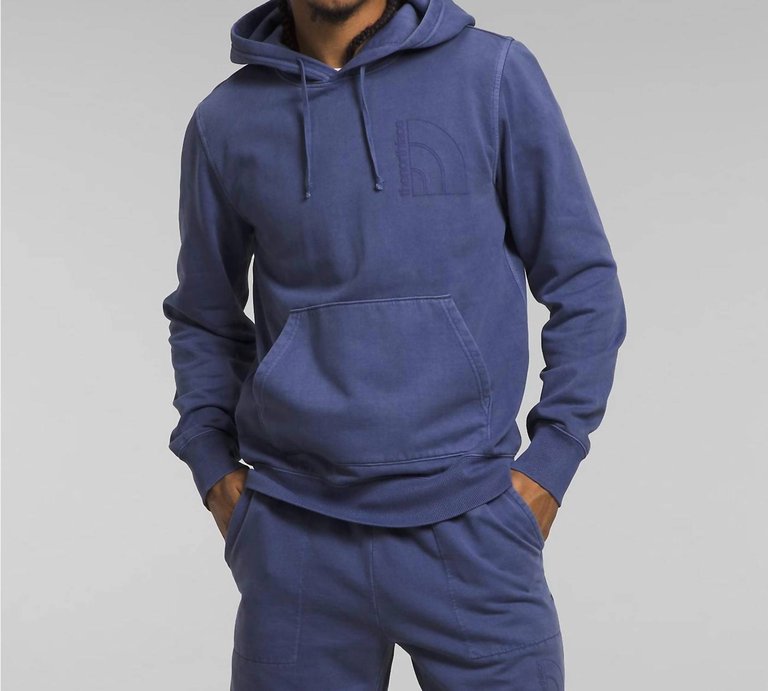 Garment Dye Hoodie In Cave Blue - Cave Blue